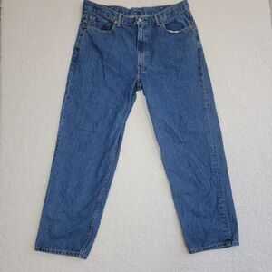 Levis 550 Jeans Straight Leg Mens 40X32 Blue Relaxed Medium Wash Pants
